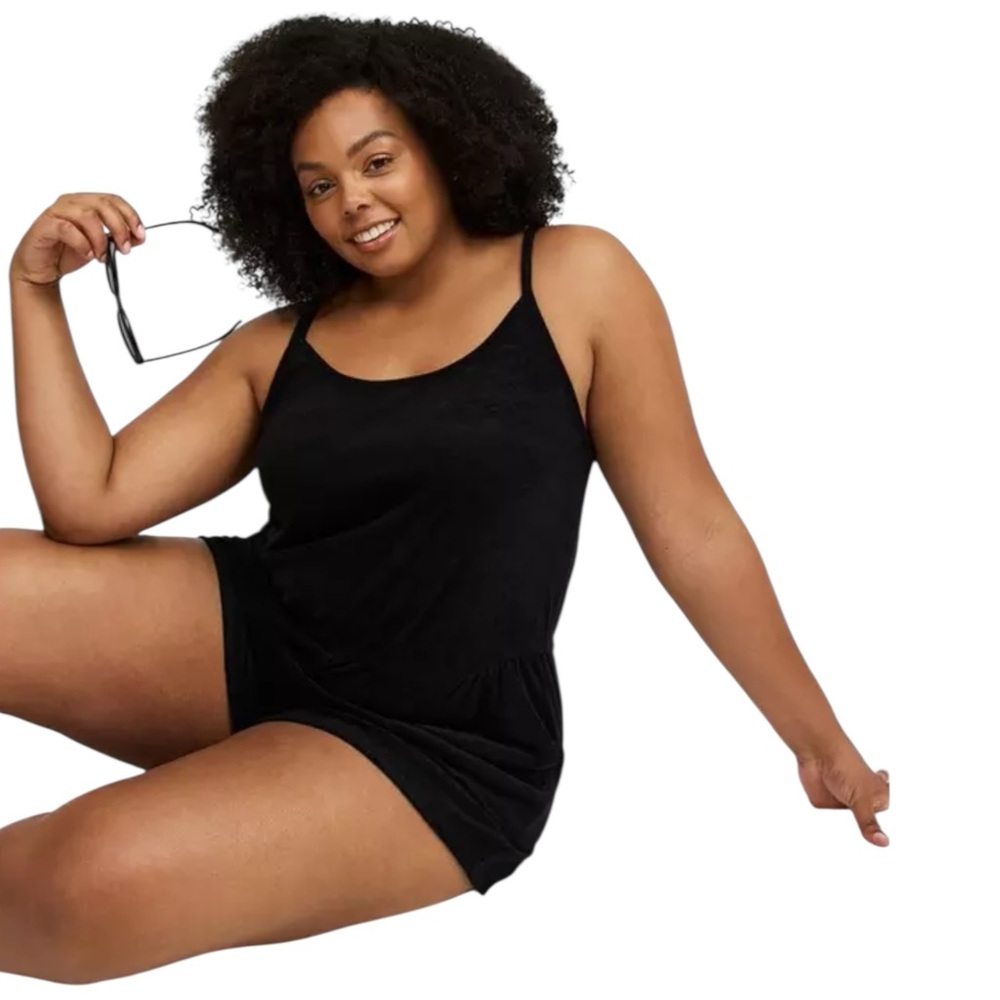 TORRID Plus Size Black Women's sleeveless Romper Inner Layer‎ Streetwear L-XL